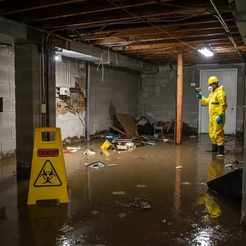 Flooded Basement Electrical Hazard in Gage Park, IL Property